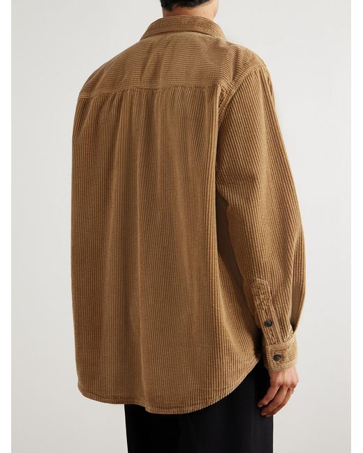 Isabel Marant Natural Nario Cotton-Corduroy Overshirt for men