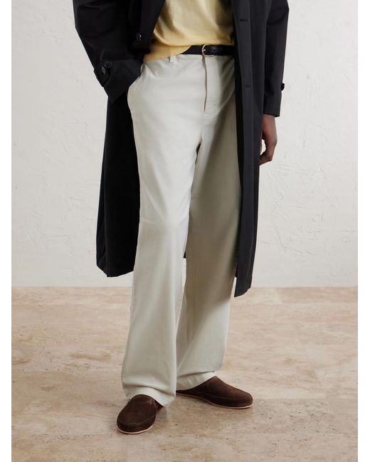 Mulo White Evening Suede Loafers for men
