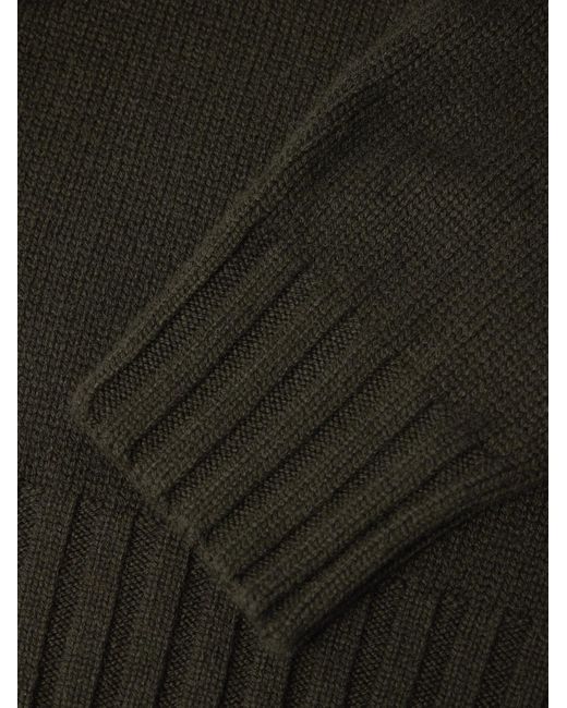 Allude Black Cashmere Sweater for men