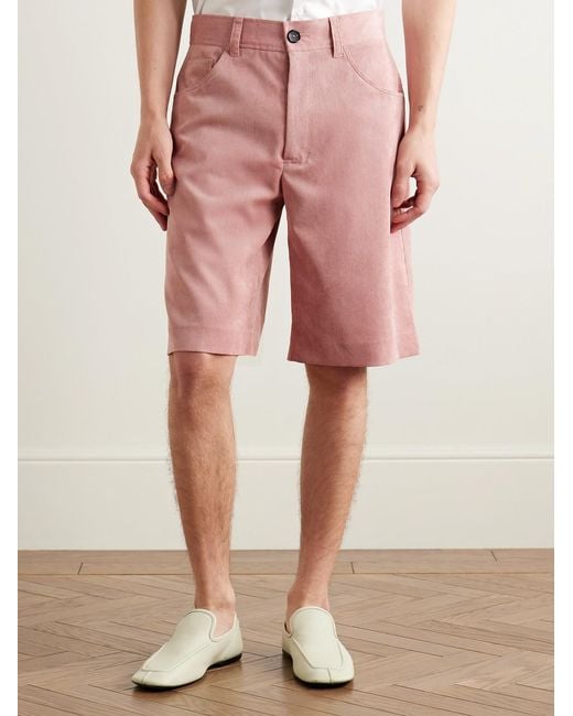 Séfr Pink Jiro Corduroy Shorts for men