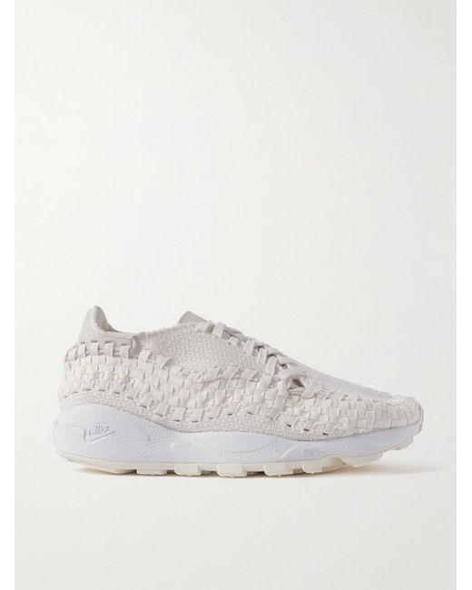 Nike white mesh trainers deals