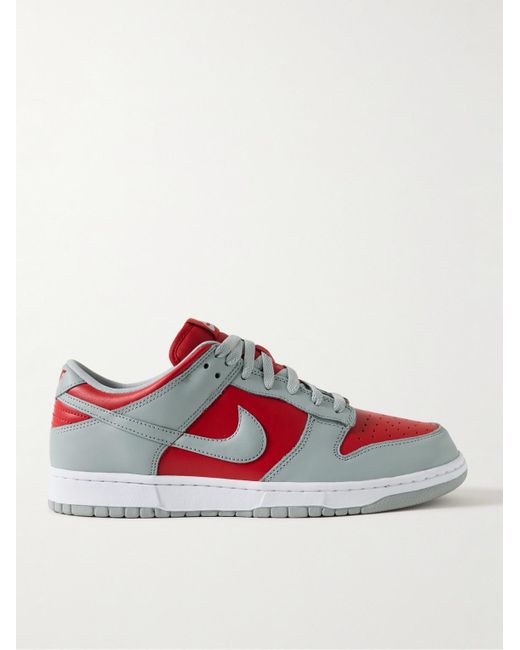 Sneakers in pelle Dunk Low QS di Nike in Red da Uomo