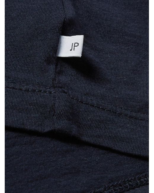 James Perse Blue Slim-Fit Combed Cotton-Jersey T-Shirt for men