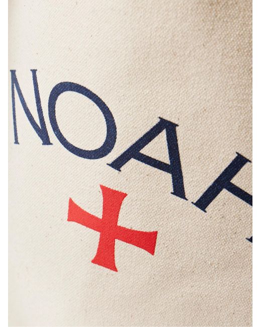 Tote bag in tela di cotone con logo Core di Noah NYC in Natural da Uomo