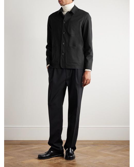 Altea Black Constantin Wool-Blend Jacket for men