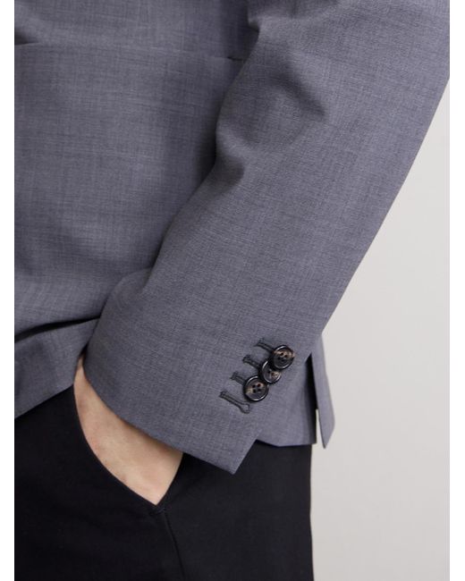 Slowear Blue Wool-blend Suit Jacket for men