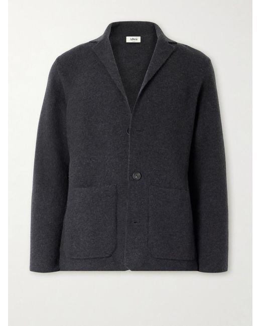 Altea Black Virgin Wool Cardigan for men