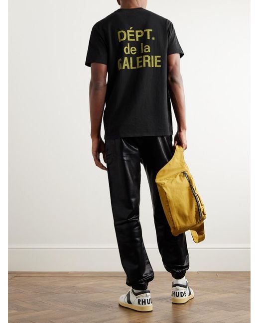 GALLERY DEPT. Black French Logo-print Cotton-jersey T-shirt for men