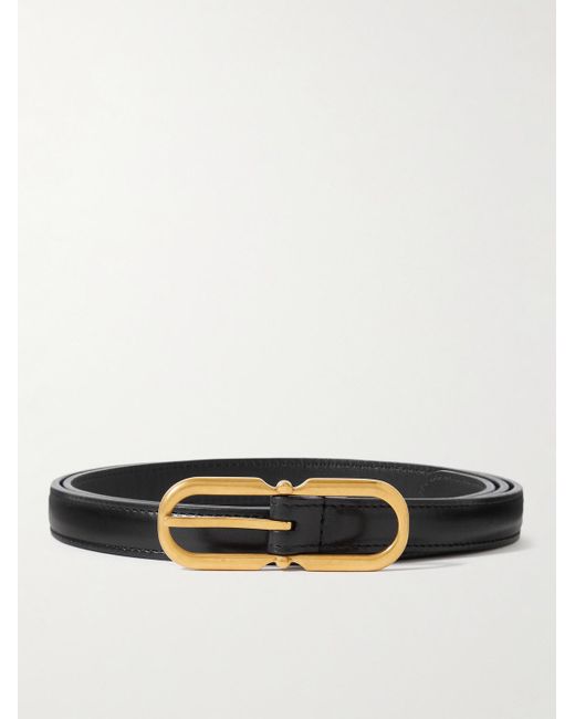 Saint Laurent 2.5cm Leather Belt in Black for Men | Lyst Canada