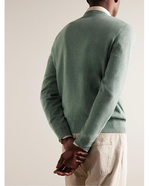 Loro Piana Green Slim-Fit Baby Cashmere Sweater for men