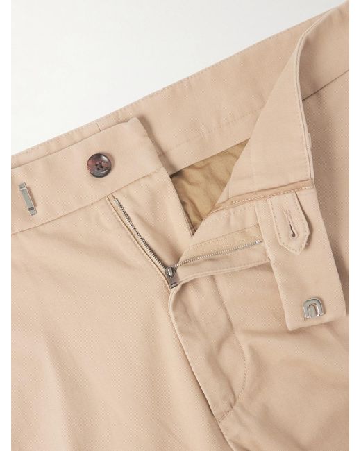Tom Ford Natural Straight-Leg Cotton-Drill Trousers for men