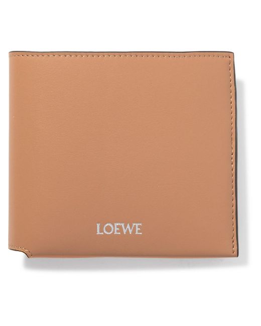 Loewe Natural Logo-print Leather Billfold Wallet for men