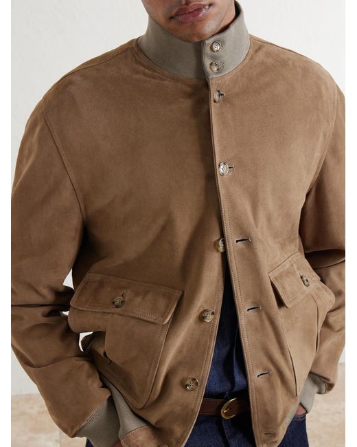 Valstar Brown Ino Suede Jacket for men
