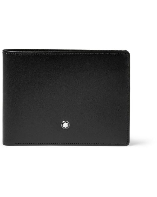 Meisterstück Leather Billfold Wallet di Montblanc in Black da Uomo