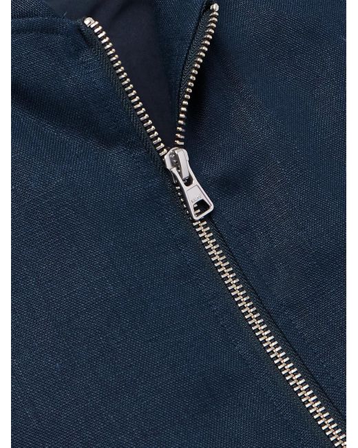 NN07 Blue Cafu 1454 Padded Linen Gilet for men