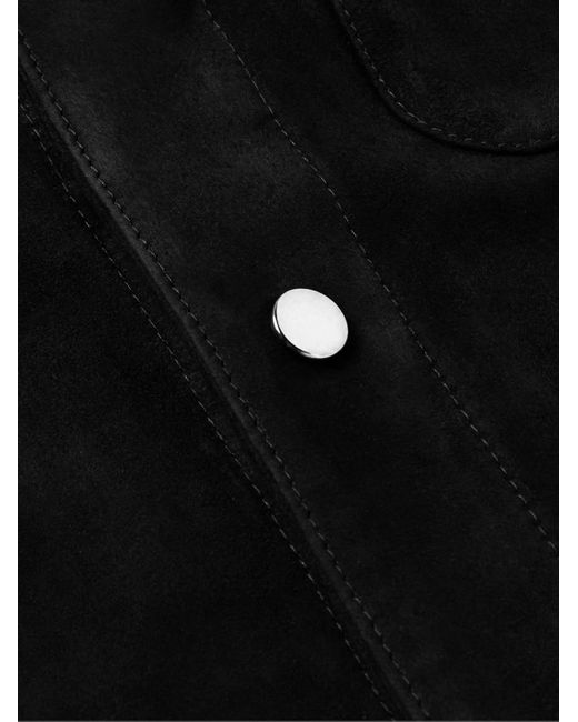 STÒFFA Black Suede Blouson Jacket for men