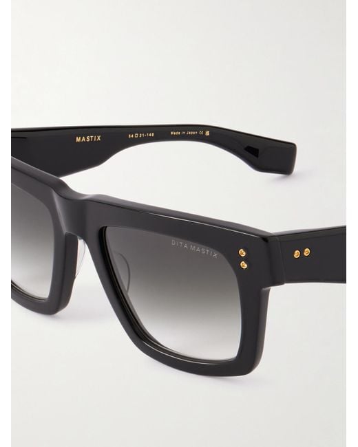 Dita Eyewear Black Mastrix Square-Frame Acetate Sunglasses for men