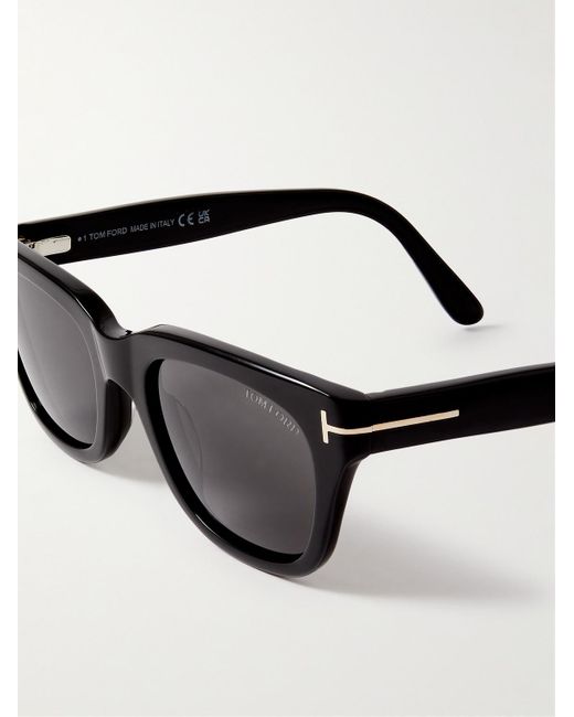 Tom Ford Black Snowdon Square-frame Acetate Sunglasses for men