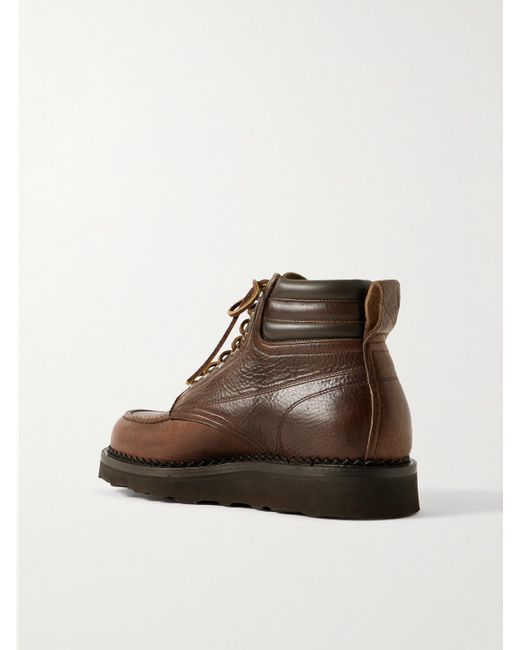 Yuketen Brown Leather Boots for men
