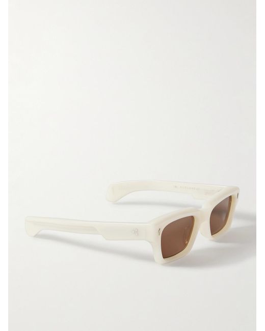 Jacques Marie Mage Natural Ashcroft Rectangular-Frame Acetate Sunglasses for men