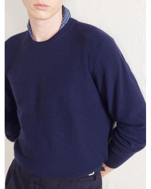 Ralph Lauren Blue Cashmere Sweater for men