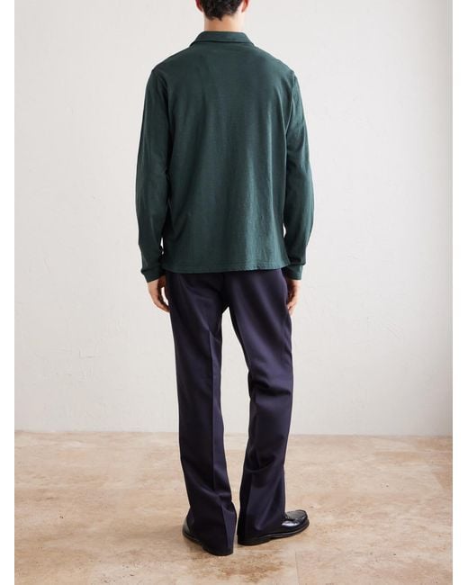 Hartford Green Cotton-Jersey Polo Shirt for men
