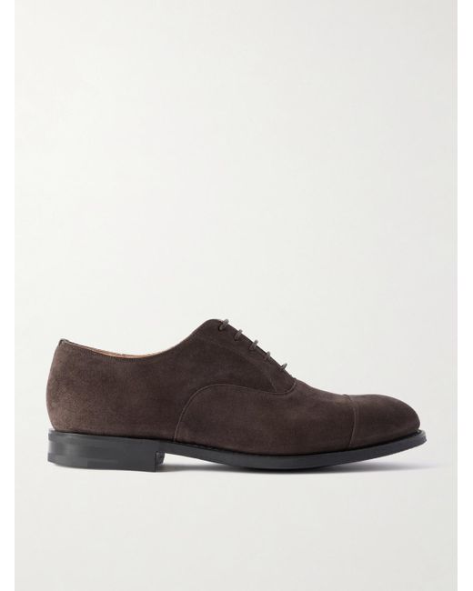 Church's Brown Consul R 2.0 Suede Oxford Shoes for men