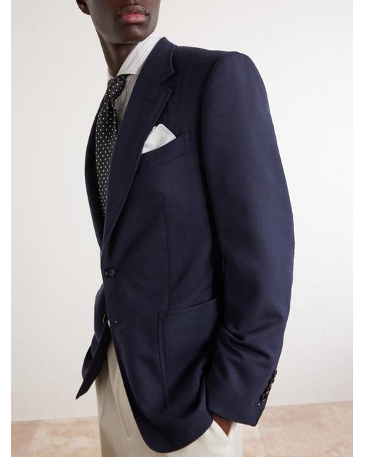 Tom Ford Blue Atticus Wool-Blend Blazer for men