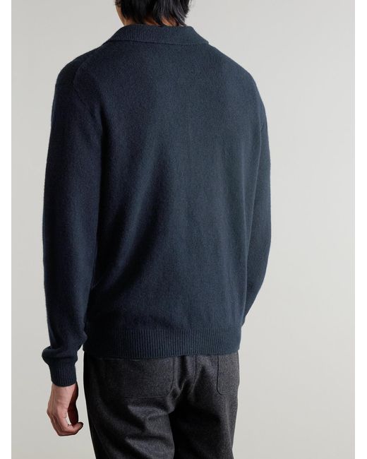 Sunspel Blue Wool Cardigan for men