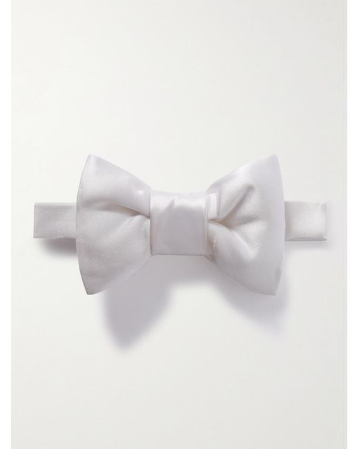 Tom Ford White Pre-Tied Silk-Satin Bow Tie for men
