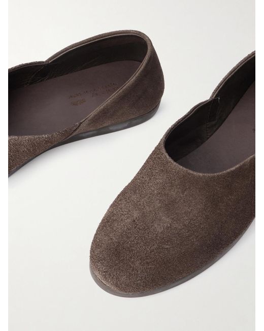 STÒFFA Brown Suede Slippers for men