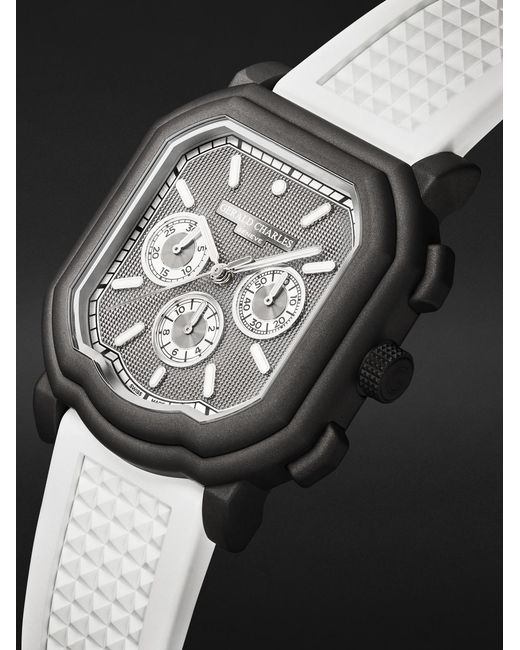 Gerald Charles Black Maestro 3.0 Automatic Chronograph Darkblast Titanium Watch, Ref. Gc3.0-Tnsb-06Cp-Rspn for men