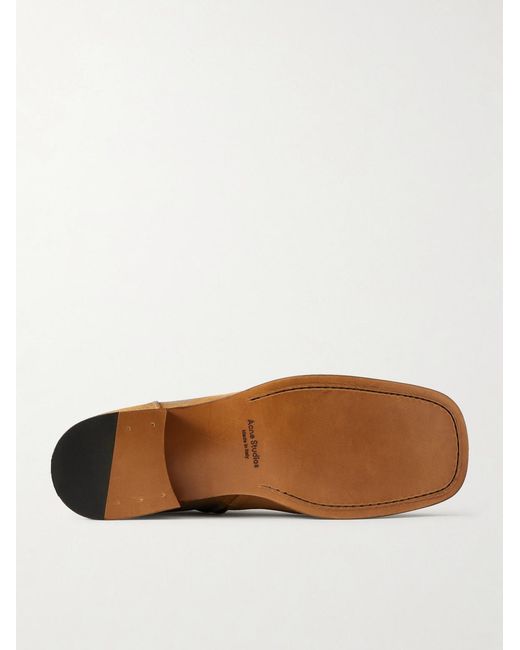 Acne Brown Bebe Suede Chelsea Boots for men