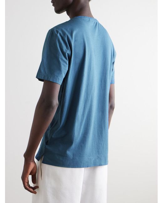 Massimo Alba Blue Panarea Cotton-Jersey T-Shirt for men