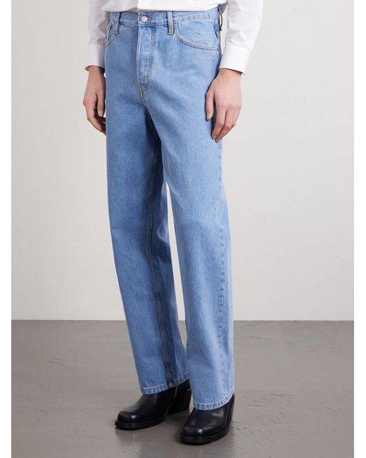 Dries Van Noten Blue Straight-Leg Jeans for men