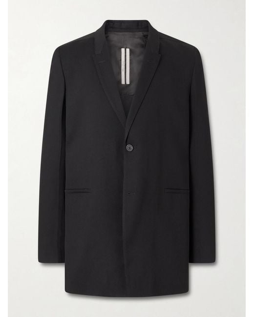 Rick Owens Black Wool Blazer for men