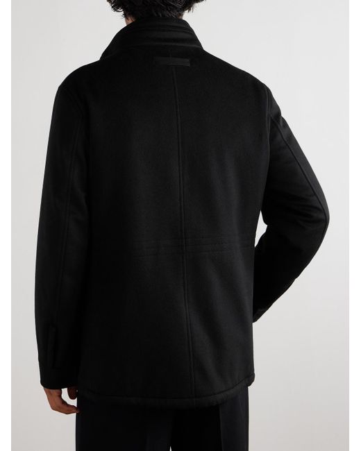 Zegna Black Vetta Oasi Cashmere Hooded Jacket for men