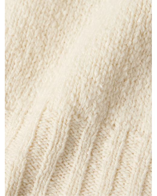 The Row Grohl Pullover aus einer Woll-Seidenmischung in Natural für Herren