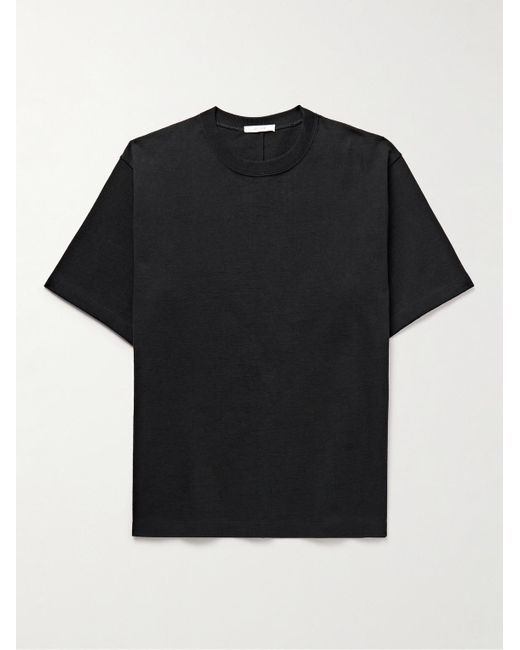 The Row Black Steven Cotton-jersey T-shirt for men