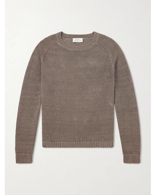 Studio Nicholson Gray Costes Linen Sweater for men