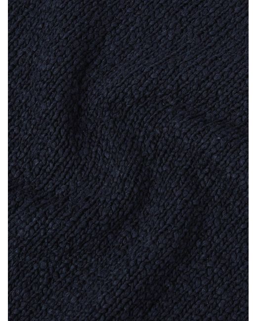 Agnona Blue Cotton And Silk-blend Sweater for men