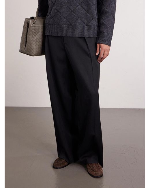 Bottega Veneta Brown Astaire Knotted Gathered Suede Loafers for men