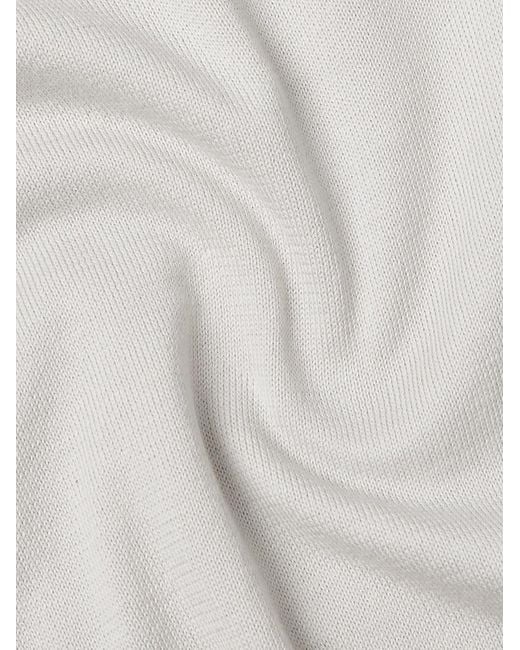 Tom Ford White Slim-Fit Sea Island Cotton Polo Shirt for men
