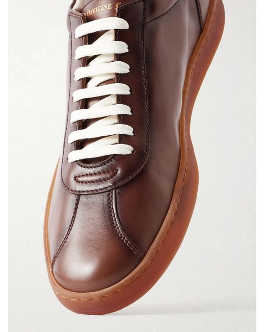 Officine Creative Brown Ginnasio 003 Leather Sneakers for men