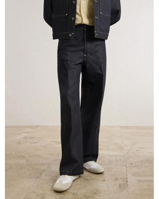 Lemaire White Leather-trimmed Suede And Shell Sneakers for men