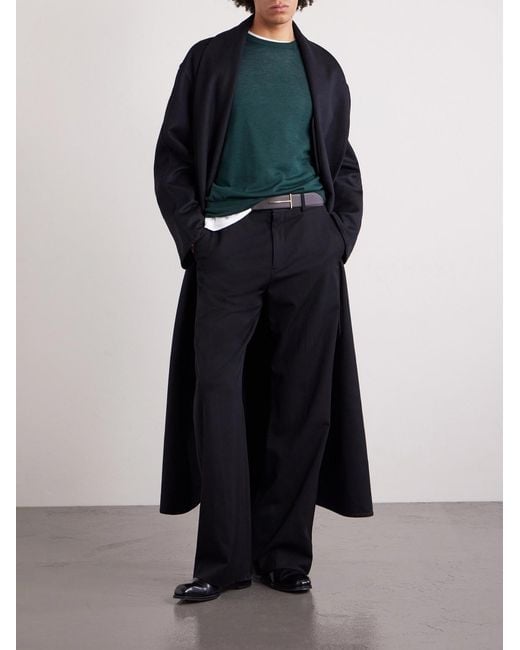 Tom Ford Green Slim-Fit Cashmere And Silk-Blend Sweater for men