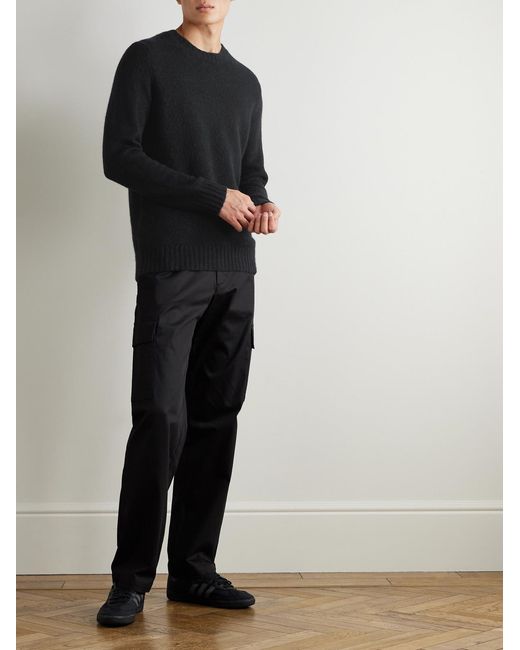 NN07 Black Mylo Straight-leg Organic Cotton-blend Cargo Trousers for men