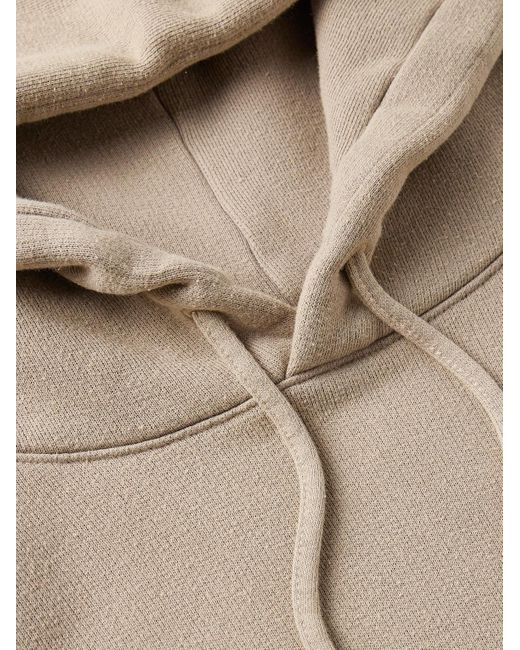 Acne Natural Fester H Cotton-jersey Hoodie for men