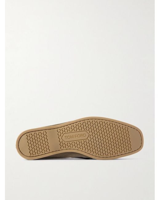 Tom Ford Robin Bootsschuhe aus Nubukleder in Green für Herren