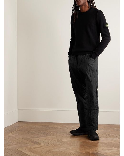 Canada Goose Blue Carlyle Logo-Appliquéd Quilted Padded Shell Trousers for men